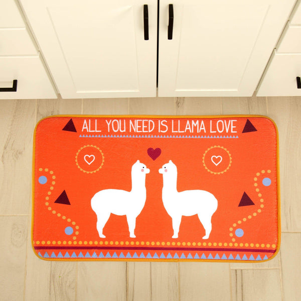 Llama Love Memory Foam Indoor Mat