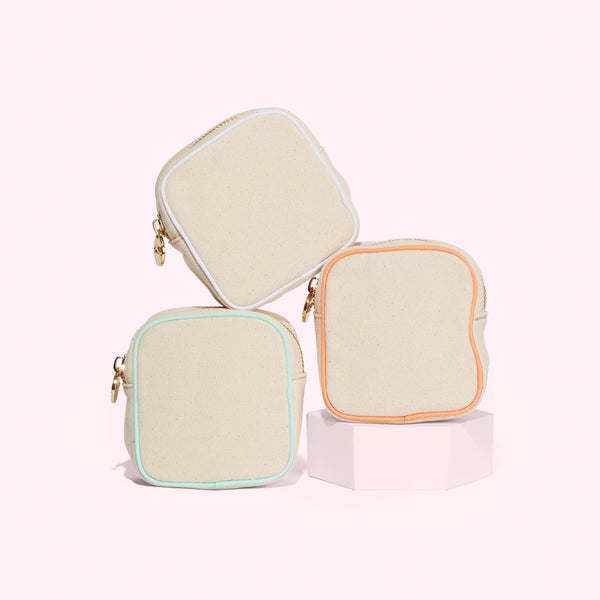 Canvas & Nylon Mini Pouch