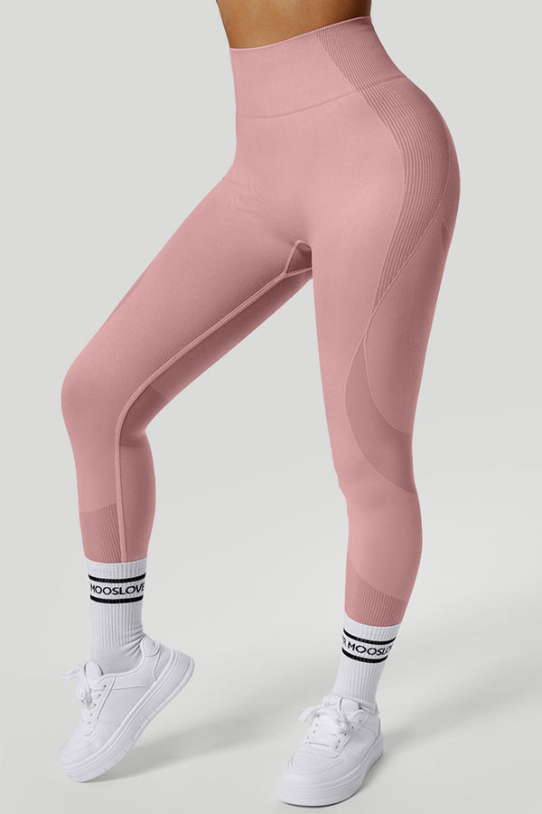 Solid Color High Waist Butt Lift Seamless Legging
