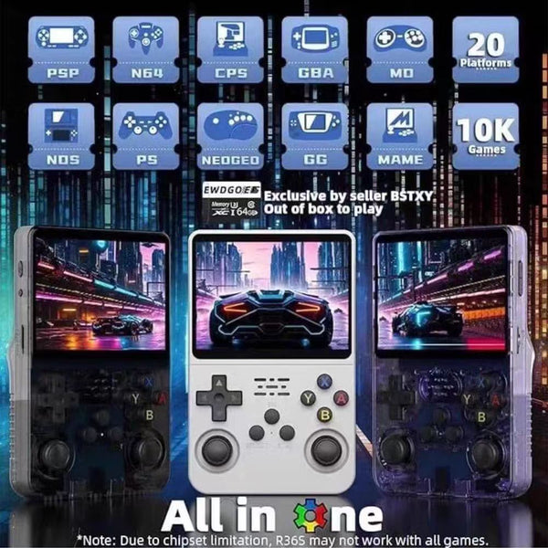 30000 Games in 1Handheld Game Console,3.5-Inch IPS Screen Retro Gaming Console,30000 Classic Games, 3800mAh,20＋Mainstream Emulator,Built-in 256G TF Card