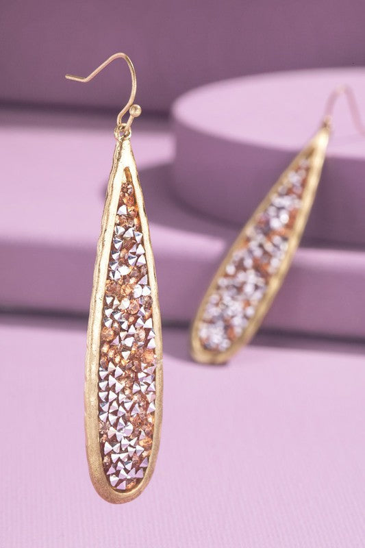 Sunny Day Dazzling Druzy Drop Earrings