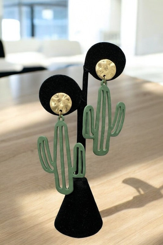Cactus earrings