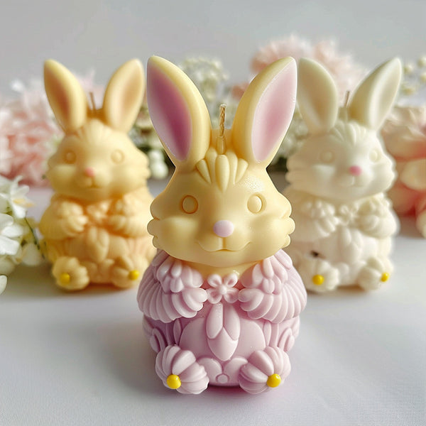 Easter Bunny Aromatherapy Candle Silicone Mold DIY Plaster