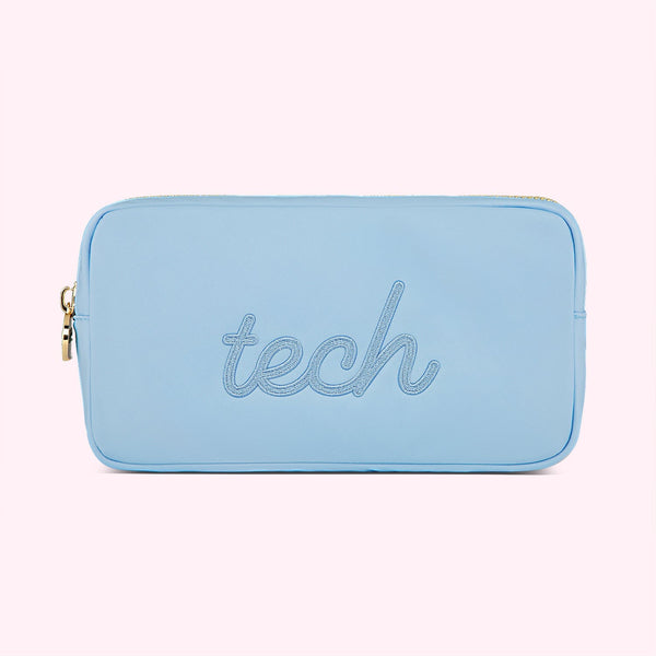 Tech Embroidered Small Pouch