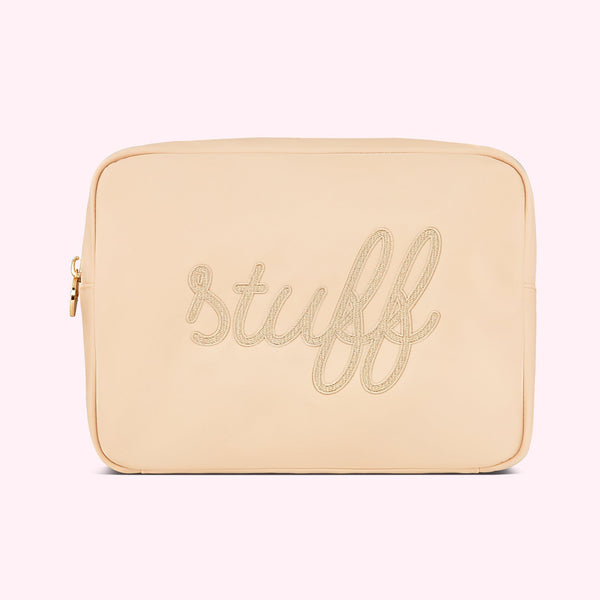 Stuff Embroidered Large Pouch