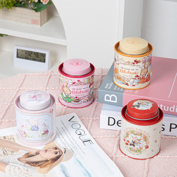 Bunny Tin Can Soy Wax Scented Candle Essential Oil Candle