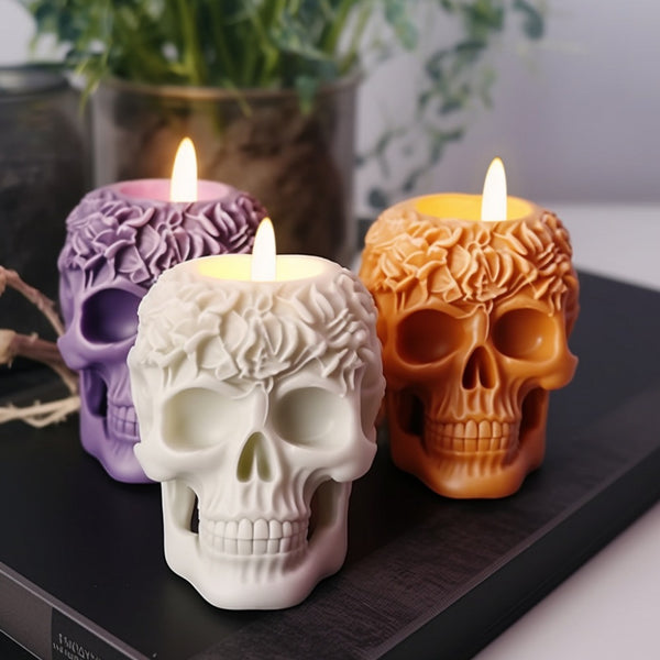 Rose Skull Candle Mold DIY Chocolate Cake
