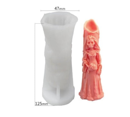 Ghost groom ghost bride shape aromatherapy candle silicone mold