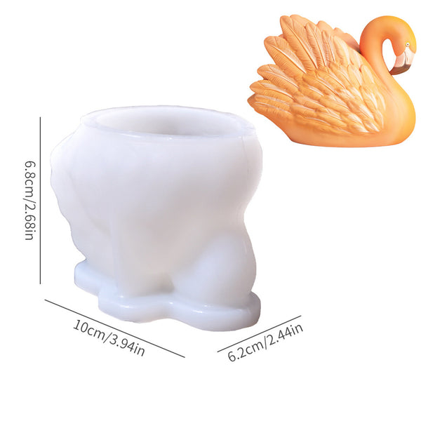 Flamingo silicone mold DIY candle plaster handmade soap mold