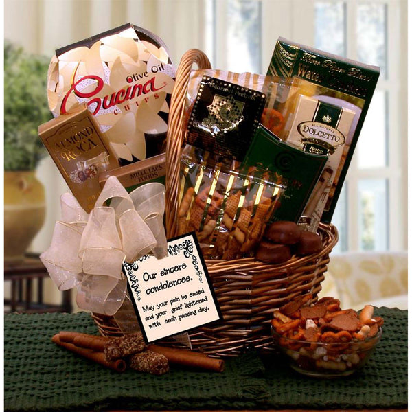 With Our Sincere Condolences Gift Basket
