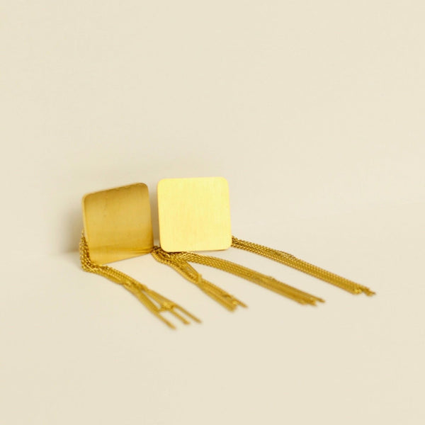 Luxe Square Tassel Earrings