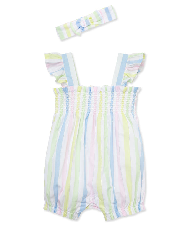 Candy Stripe Woven Bubble & Headband Set