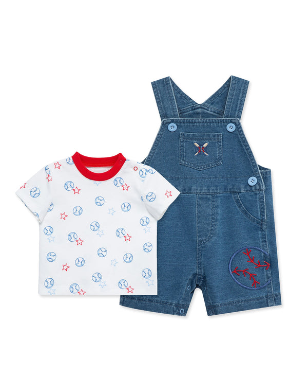 Baseball Knit Shortall (12M-24M)