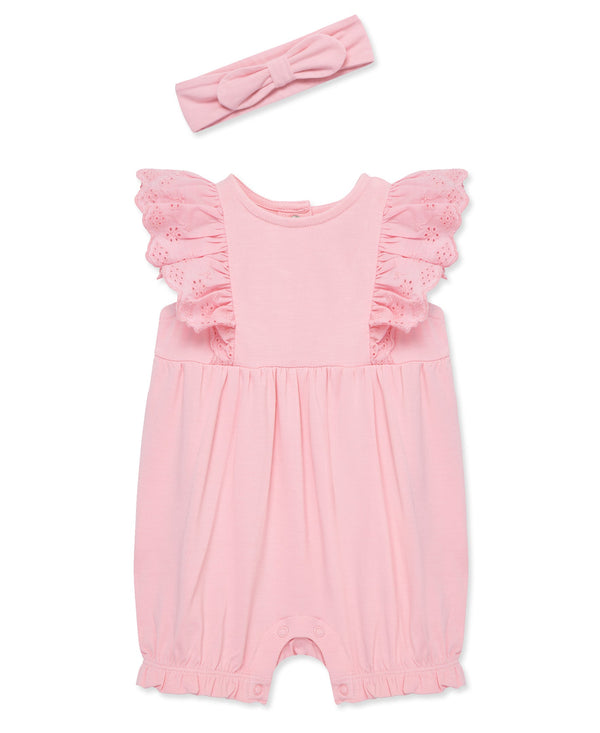 Candy Eyelet Romper & Headband Set