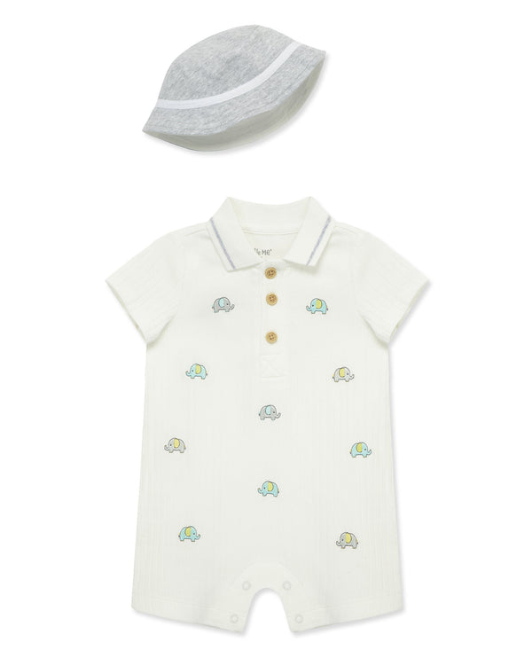 Elephants Romper & Hat