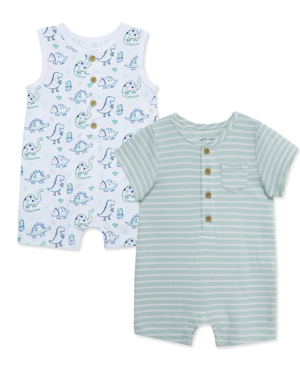 Dino Friends Rompers (2-Pack)