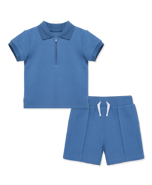 Blue Polo 2-Piece Short Set (12M-24M)