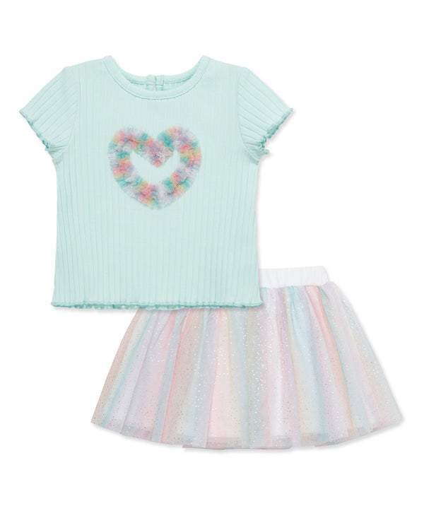 Heart Fashion Skort Set (12M-24M)