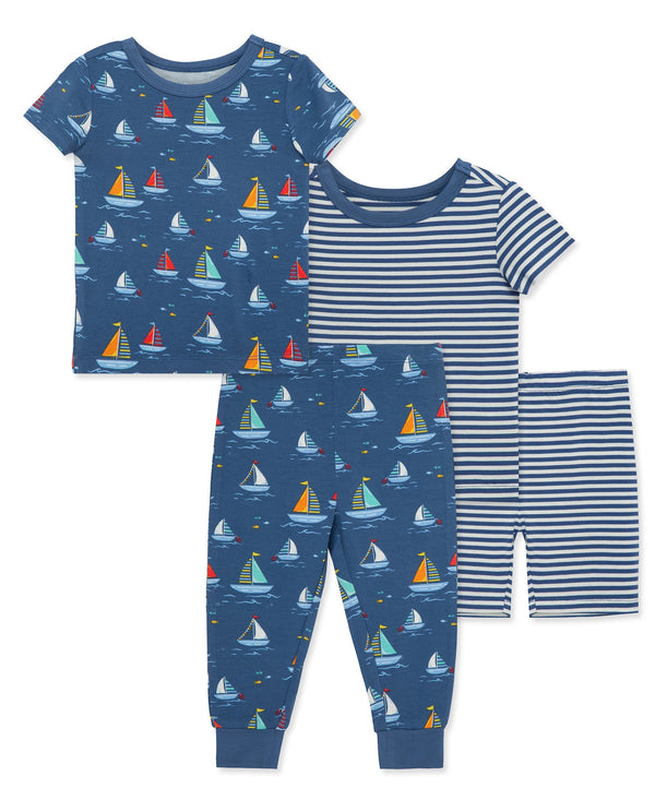 Sailboat 4-Piece Pajama Set (12M-24M)