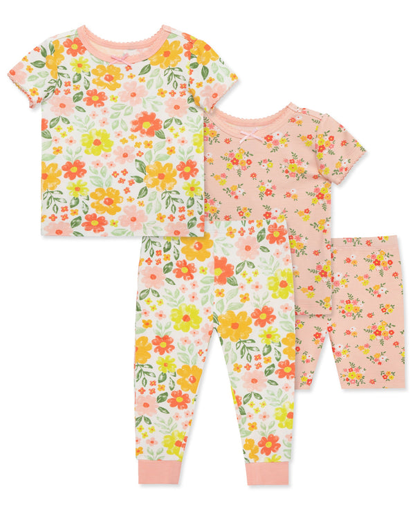 Floral 4-Piece Pajama Set (12M-24M)