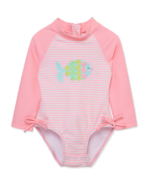 Fish 1-Piece Rashguard Swimsuit (6M-24M)