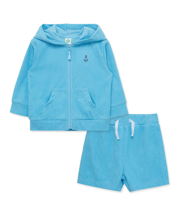 Blue Coverup Set (6M-24M)