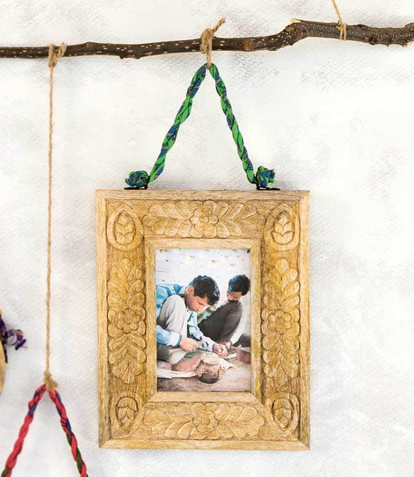 Mango Wood Hanging Picture Frame