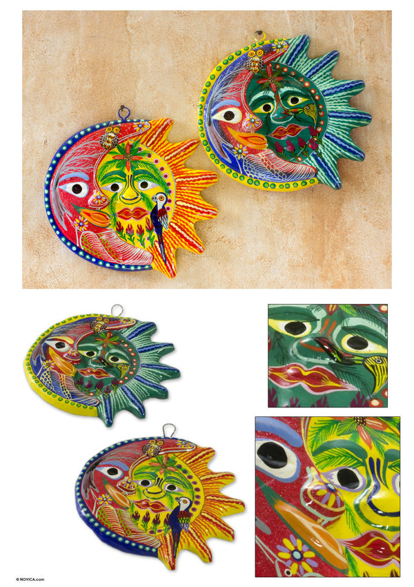 Romantic Eclipse Ceramic Wall Mural