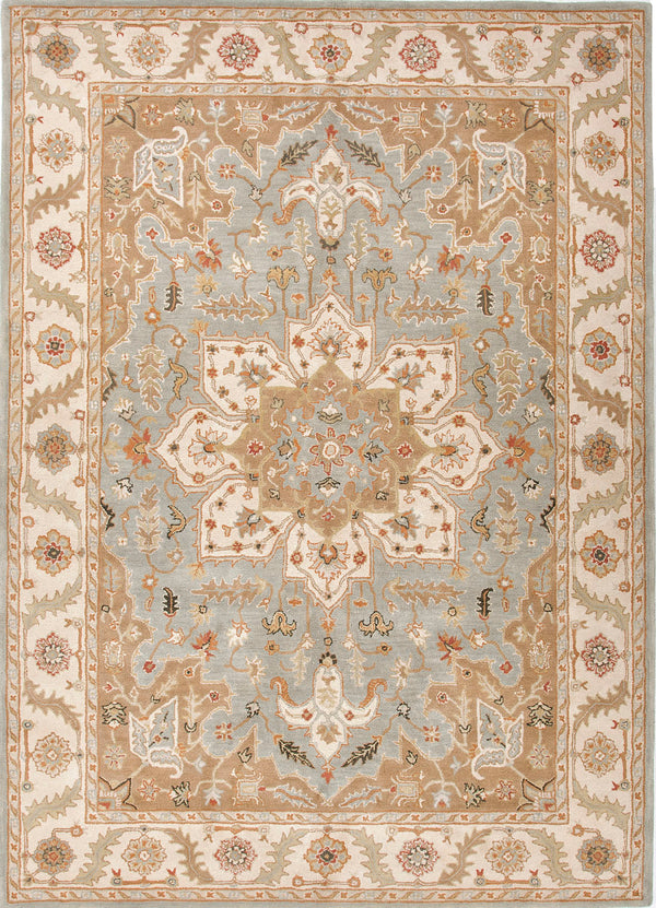 Province Classic Oriental Grey/Ivory Wool Area Rug
