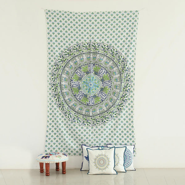 Forest Mandala Fabric Print