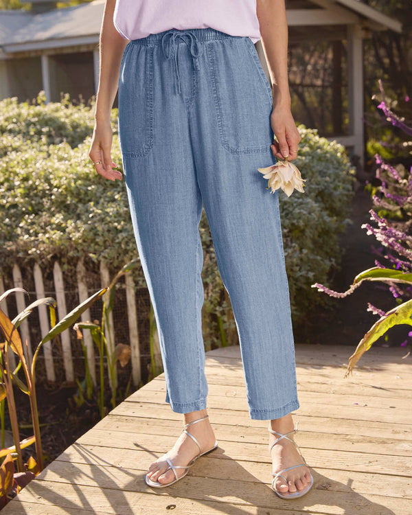 Angie Indigo Straight Leg Pant