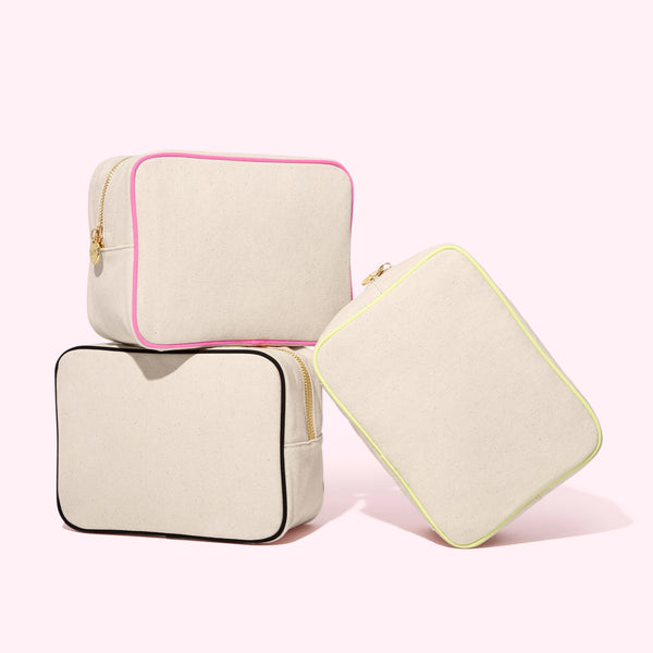 Canvas & Nylon Large Pouch