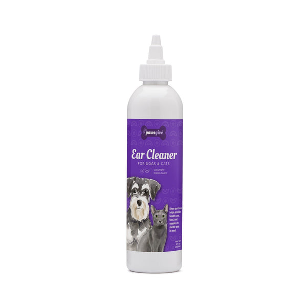 PawsGive Ear Cleaner for Dogs and Cats, Cucumber Melon - 8oz