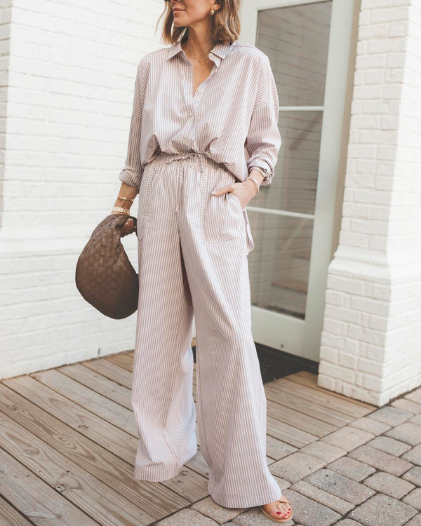 Poplin Wide Leg Pant