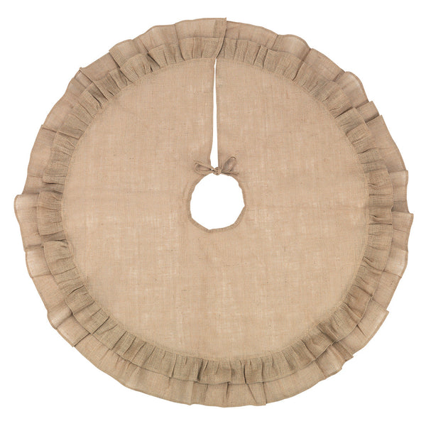 Burlap Ruffle Tree Skirt