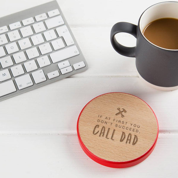 Coloured Edge 'Call Dad' Coaster