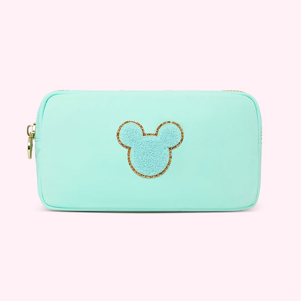 Small Cotton Candy Pouch with Disney Mickey Mouse Patch