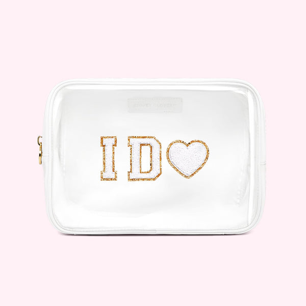 I Do Clear Front Large Pouch