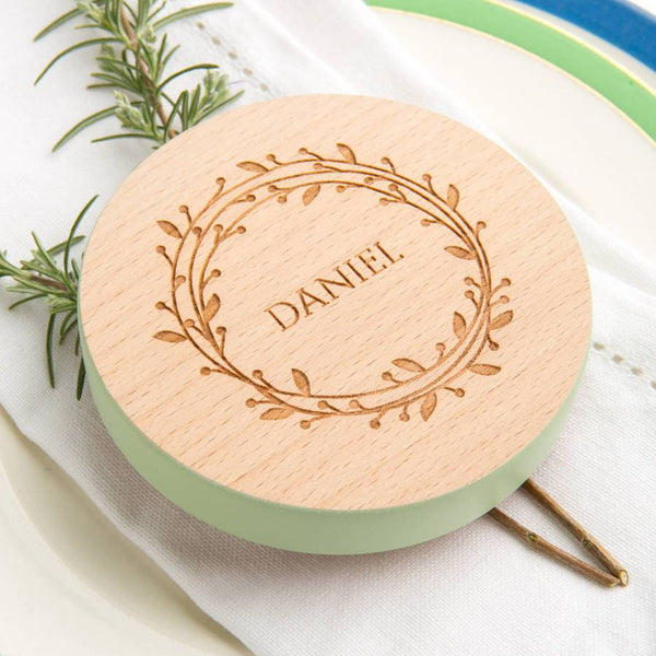 Personalised Colour Wedding Place Setting Favour Set