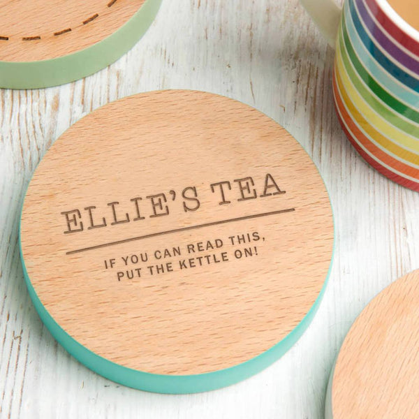 Personalised Wooden Drinks Coaster