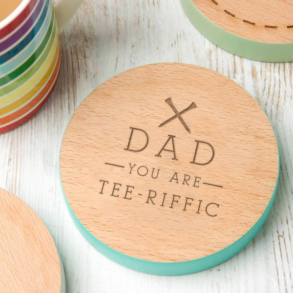 You Are 'Tee' Riffic Golf Coaster For Dad