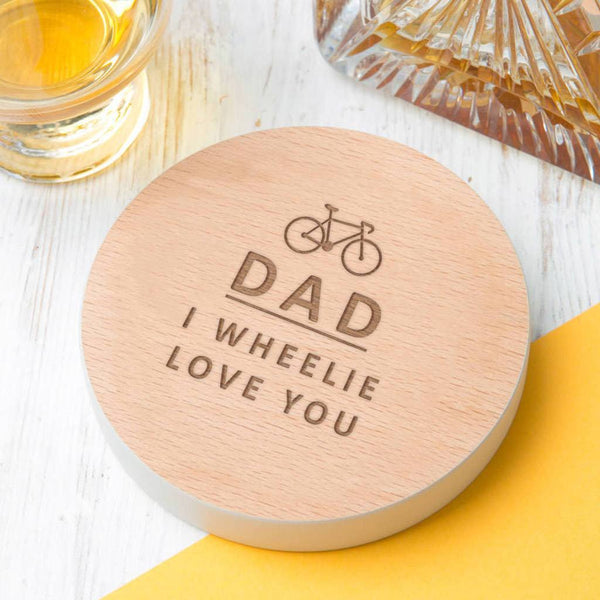 Personalised 'I Wheelie Love You' Cycling Pun